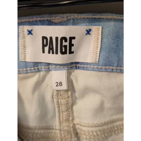 Women's Paige Denim Jeans Size 28 Blue White Tie Dye - Picture 5 of 13